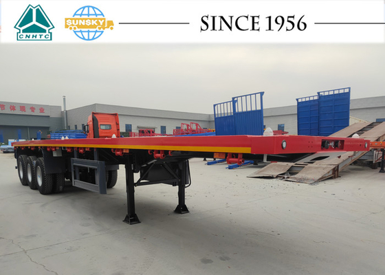Tri-Axle Flatbed Trailer FLAT DECK TRAILER Tri-Axle Container Trailer