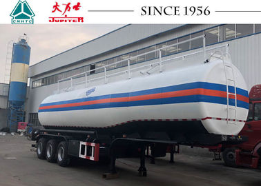 39000 Liters Fuel Tanker Trailer High Safety Factor For Carrying Fuel / Diesel
