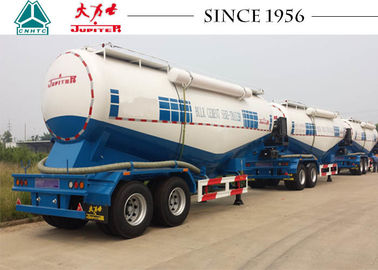30 CBM Bulk Cement Tanker Trailer High Durability For Cement Factory