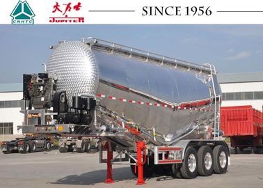 Lightweight Cement Tanker Truck , Aluminum Tanker Trailer With Engine
