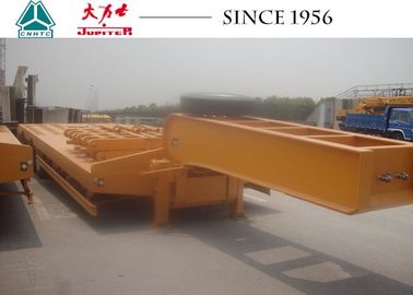 Heavy Duty Low bed Trailer With Bogie Suspension For Equipment Transport