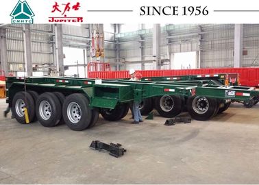 Heavy Duty 20 FT 3 Axle Skeletal Container Trailer With High Transport Efficiency