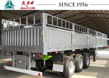 Durable 13 Meter Drop Side Dump Trailer 40 Tons Payload With Impact Resistance