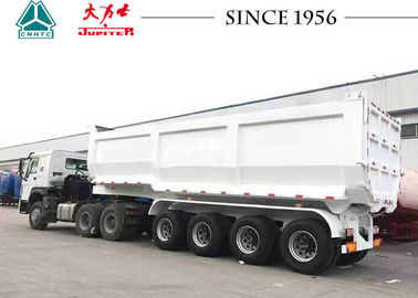 35 CBM U Shape Heavy Duty Tipper Trailer 4 Axle 50 Tons For Mining