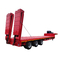 30 Tons 3 Axles Custom Lowboy Trailers Flat Deck Type With Spring Suspension