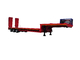 30 Tons 3 Axles Custom Lowboy Trailers Flat Deck Type With Spring Suspension