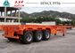 40 FT 3 Axles Skeleton Trailer High Durability For Container Transport