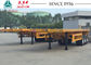 Durable 40 FT 3 Axles Flatbed Trailer For Bulk Cargo Transport