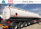 4 Axles Petroleum Road Tanker , Fuel Tank Trailer 45 Tons Payload ADR Standard