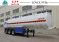 Durable Fuel Transfer Tank Trailer , Three Axle Trailer 40000 Liters Capacity