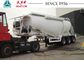 3 Axles Bulk Cement Tanker Trailer 60 Tons Payload High Strength Steel Tank Body
