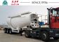 3 Axles Bulk Cement Tanker Trailer 60 Tons Payload High Strength Steel Tank Body