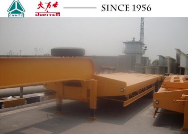 Heavy Duty Low bed Trailer With Bogie Suspension For Equipment Transport