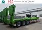 3 Axles 50 Ton Lowboy Trailer , Low Bed Truck Trailer With Hydraulic Ramp