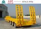 3 Axle 45Tons Low Bed Container Trailer For Machine Transport