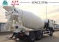 10 Wheeler HOWO Concrete Mixer Truck 5-15 M³ Capacity With SC16 Rear Axle
