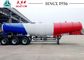 3 Axles V Shaped Acid Tanker Trailer 40 Tons Payload With Airbag Suspension