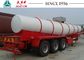 Durable Sulphuric Acid Tanker Trailer 3 Axles 30-40 Tons Capacity