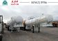 Heavy Duty 3 Axles Acid Tanker Trailer High Tensile Carbon Steel Body Material