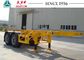 Long Lifespan Container Chassis Trailer 20 FT 2 Axle For Container Port