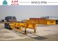 Gooseneck 40 FT 3 Axle Skeletal Container Trailer For Container Terminal