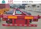 40 Foot Container Trailer , Tri Axle Skeletal Trailer For Cold Chain Transport