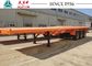 Light Weight 3 Axles Flatbed Trailer 30 Tons With Airbag Suspension For Tanzania