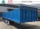 40 FT 3 Axles Flatbed Trailer 50 Tons With Wall For Bulk Cargo Transport