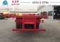 Heavy Duty 45 Foot Flatbed Trailer With Bogie Suspension For Kuwait Transportation