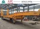 50 Tons 13m To 16m Semi Low Bed Trailer For Equipment Rental In Yellow