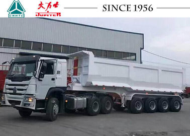 35 CBM U Shape Heavy Duty Tipper Trailer 4 Axle 50 Tons For Mining