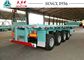4 Axle 40Ft Flatbed Trailer For Container Transport