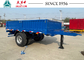 One Axle Flatbed Drawbar Trailer With Side Wall