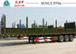 3 Axle Fence Side Wall Flatbed Trailer With Spring Suspension