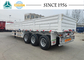 3 Axles Drop Side Wall Flatbed Trailer Exported To Zimbabwe